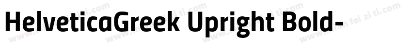 HelveticaGreek Upright Bold字体转换